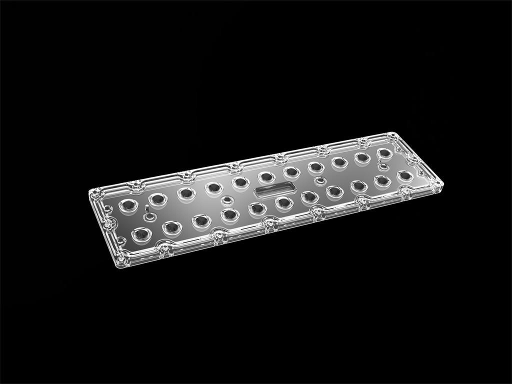 SMD7070 22 ইন 1 এলইডি ফ্লাড লাইট লেন্স সিমেট্রিকাল 60 ডিগ্রি এলইডি স্ট্রিট লাইট লেন্স