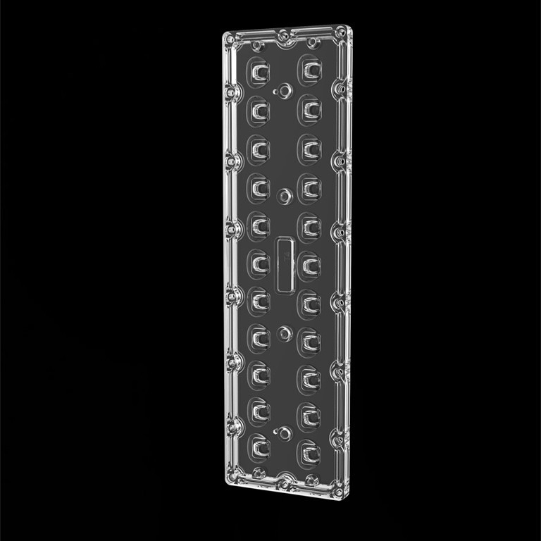 আয়তক্ষেত্রাকার LED স্ট্রিট লাইট লেন্স SMD7070 22IN1 TYPE4S লেন্স হাই পাওয়ার LED লেন্স