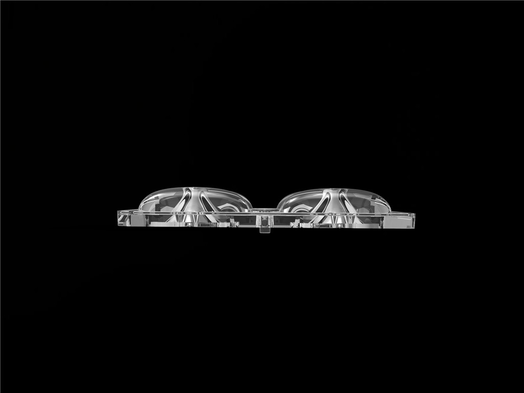 50*50mm 55*152 ডিগ্রি/TYPE2-VS 4 ইন 1 LED লাইট লেন্স পিসি উপাদান LED স্ট্রিট লাইট মডিউলের জন্য SMD3535/5050LED