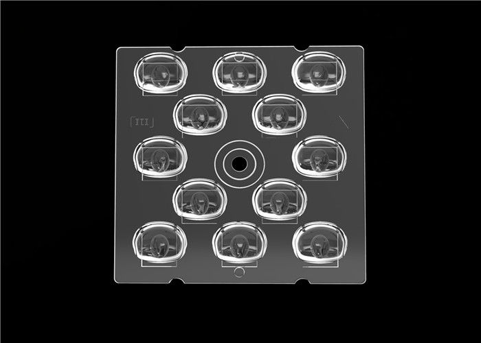 3030 SMD ওয়াইড এঙ্গেল LED লেন্স, অপটিক্যাল স্কয়ার LED লেন্স বহিরঙ্গন আলো জন্য