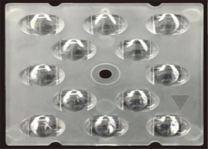 উচ্চ ফলপ্রসু 93% পাওয়ার LED লেন্স, 1২ ইঞ্চি LED ল্যাম্প জন্য স্কয়ার LED লেন্স