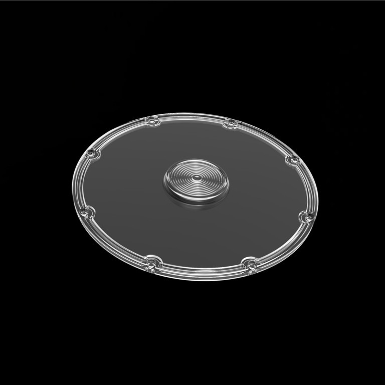 Φ206mm স্পার্ক - উচ্চ বে ইউএফও LED অপটিক্যাল লেন্স 120 ডিগ্রী উচ্চ ক্ষমতা শিল্প এলাকা আলো জন্য