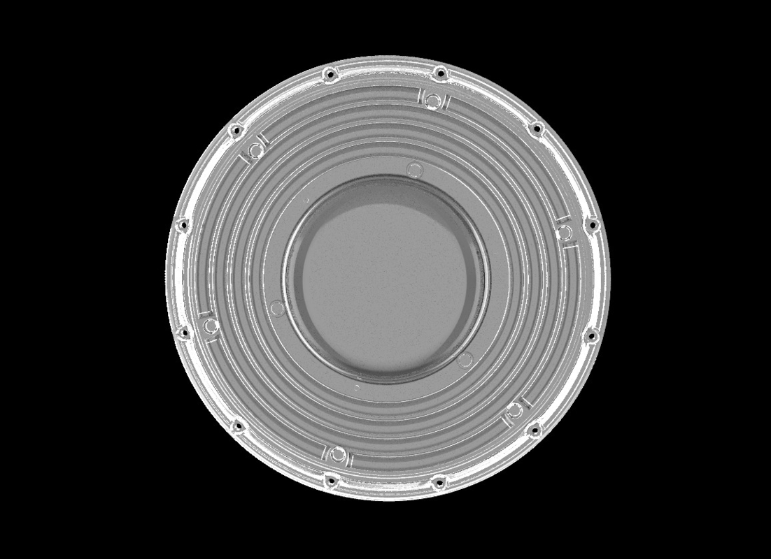 200W φ265mm SMD3030 PC Led UFO Bay Light With 90Degree Beam Angle IP66 সুরক্ষা স্তর