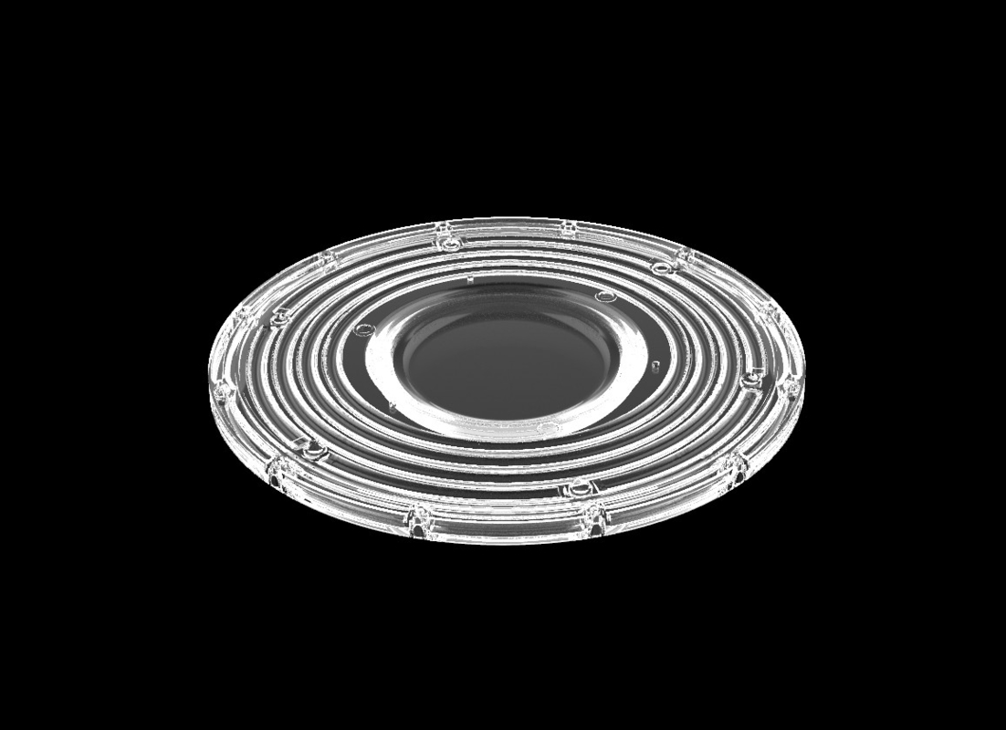 200W φ265mm SMD3030 PC Led UFO Bay Light With 90Degree Beam Angle IP66 সুরক্ষা স্তর