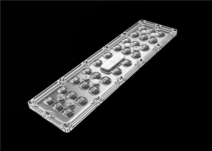 TYPE4-S LED স্ট্রিট লাইট লেন্স 2 * 2PCS 3030 / 1PC 5050 LED চিপস সঙ্গে কোন হালকা দূষণ