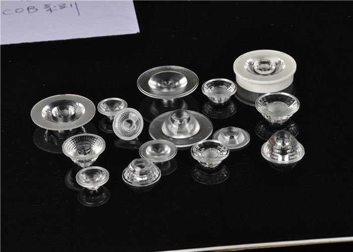 সাফ গ্লাস COB LED লেন্স উচ্চ ট্রান্সমিটিস 93% 10W জন্য - 200W LED প্রভা