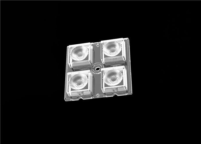 3535/5050 LED লেন্স 4 ২5 ডিগ্রি বিম এঙ্গেল দিয়ে 1 বন্যা লাইট লেন্স