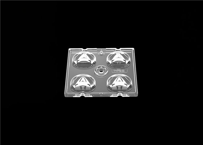 2x2 পিসি LED রাস্তার আলো মডিউল লেন্স 50 × 50mm ওয়াইড এলাকা আলো জন্য আকার