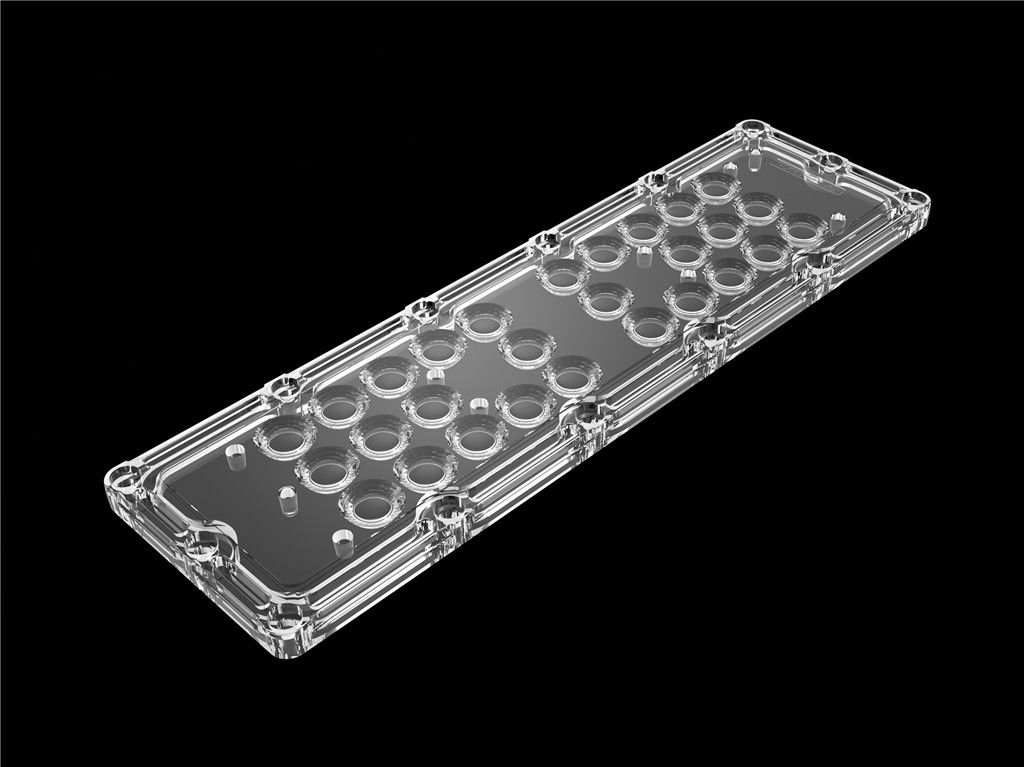 60 ডিগ্রী LED অপটিক্স লেন্স L236 * W70mm সাইজ ROHS উচ্চ বে হাল্কা জন্য প্রশংসিত