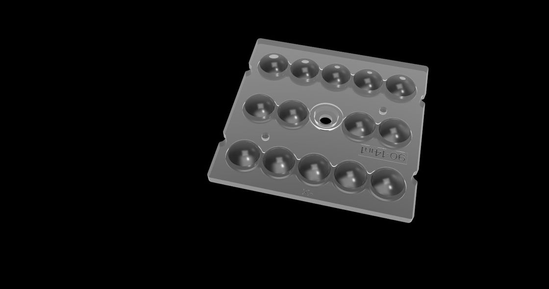 14 LED আলোর জন্য 1 PMMA অপ্টিক্স মধ্যে, 90 ডিগ্রী LED লেন্স অ্যারে টানেল লাইটিং জন্য