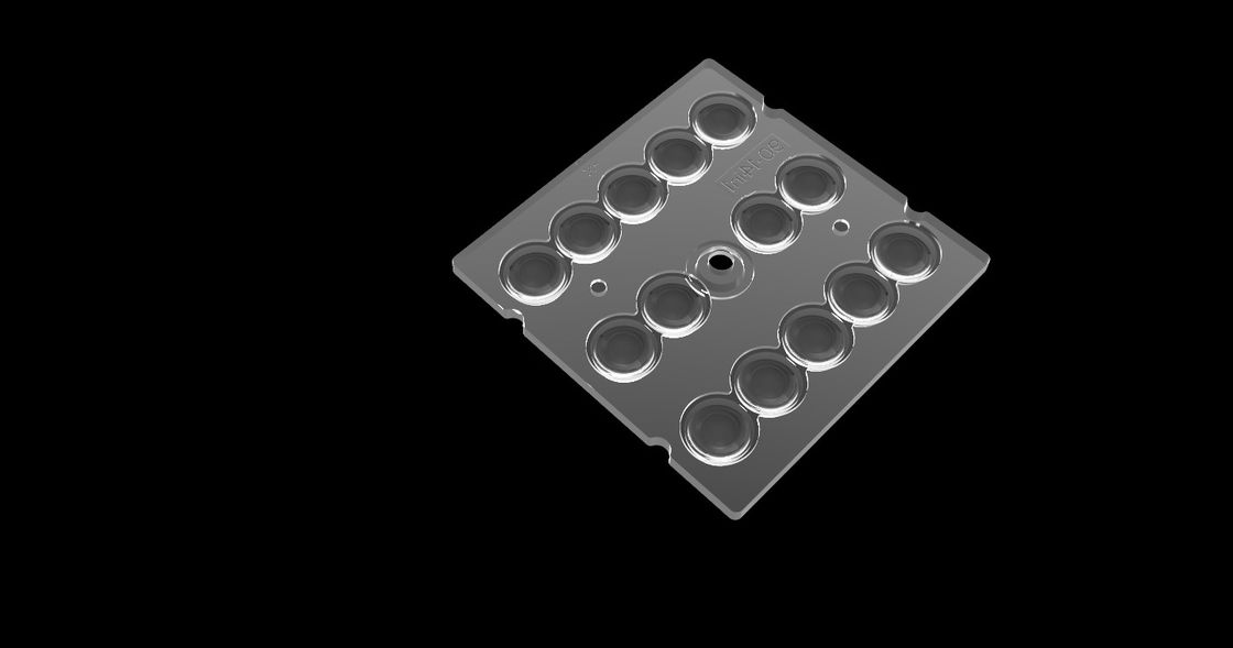 14 LED আলোর জন্য 1 PMMA অপ্টিক্স মধ্যে, 90 ডিগ্রী LED লেন্স অ্যারে টানেল লাইটিং জন্য